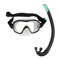 KIT DE SNORKELING Décathlon SUBEA MASQUE TUBA SNK 500 ADULTE NOIR