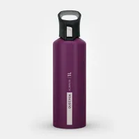 GOURDE RANDONNÉE MH500 BOUCHON OUVERTURE RAPIDE 1 LITRE ALUMINIUM 