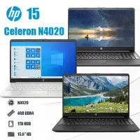 LAPTOP HP 15-DW1010NK CELERON N4020 / 1TB HDD / 4GB DDR4 / 15.6" BLACK 