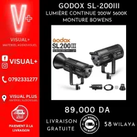 Godox SL200III LED 200 W monture Bowers lumière du jour 5600K 