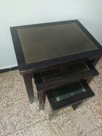 Table gigogne noir