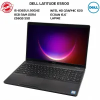 Dell Latitude E5500 i5 8eme 8GB DDR4 256SSD Ecran 15.6 Pouce