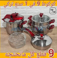 vaisselle-cocotte-hascevher-9-pieces-57l-inox-bab-ezzouar-alger-algerie