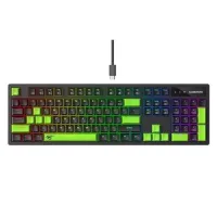 CLAVIER GAMING HAVIT KB893L MECANIQUE ( BLACK GREEN )