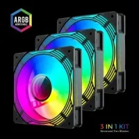 PACK 3FAN GAMEMAX KF300R BLACK ARGB