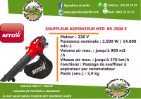 agricole-souffleur-aspirateur-mtd-bv-2500-e-hussein-dey-alger-algerie