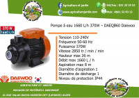 agricole-pompe-a-eau-daewoo-deqb60-hussein-dey-alger-algerie