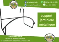 support jardinière métallique 