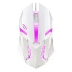 Souris optique GAMER USB LED RVB BLANCHE - Souris Gaming 5000 DPI - Ordinateur Portable, PC