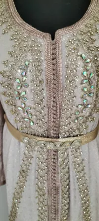 caftan marocain rose