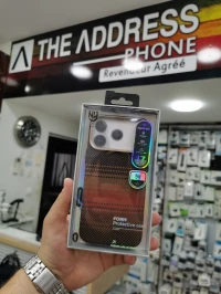 Coque Antichoc Ip 17 Promax en carbone avec Charge sans Fil 