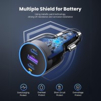 Chargeur Auto UGREEN 75W 3-Ports Fast Charger thumbnail 5