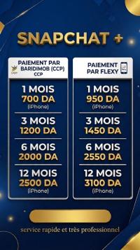 publicite-communication-snapchat-plus-1-mois-3-6-12-alger-centre-algerie