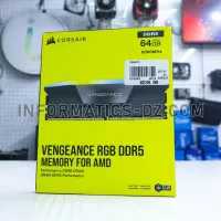 Corsair VENGEANCE RGB 64GB (2x32GB) DDR5 DRAM 6000MHZ CL36 Memory Kit