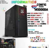 PC GAMING RYZEN 5 3600 GTX 1660 SUPER 16GB RAM NVME