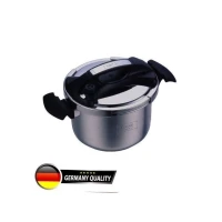 Viking chef Chef Cocotte Minute 2en1 Autocuiseur-8 Litres -argent- noir