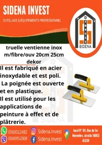 Truelle Venitienne Inox M/Fibre/Ouv 25 Cm DEKOR