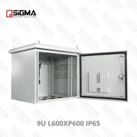 Armoire de brassage étanche (éxterieure) 9U L600XP600,Kit ventilation+controlleur+thermostat inclu