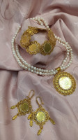 طقم-مجوهرات-parure-en-argent-rince-a-lor-925طاقم-من-فضة-925-مشللة-بالذهب-المحمدية-الجزائر