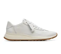 CLARKS DashLite Lo White Leather