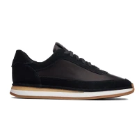 CLARKS CraftRun Lace Black Combi Sde