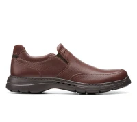 CLARKS Un BrawleyStep Mahogany Leathe