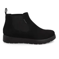 Cloth Woman Ankle Boot Black