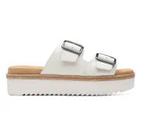 CLARKS Lana Beach White Leather