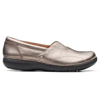 CLARKS Un Loop Stride Pebble Metalic