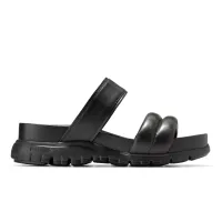 Zerogrand Double Band Slide Sandals Black Black