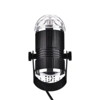 Projecteur boule cristal Rotative à Commande Vocale, Laser RVB  LED 220V