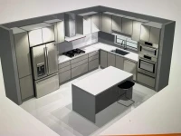 Cuisine moderne équipée High Gloss