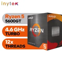  Processeur  AMD  AM4 RYZEN 5 5600GT 6 COEURS 12 THREADS 3.6GHZ 19MO CACHE 65W BOX