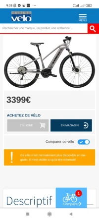 Vélo électrique TREK....d origine américain.
