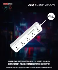 MULTI PRISE  LDNIO MOBILAND 05 PRISE UNIVERSELLES + 06 PORT USB AUTO-ID SC 5614