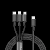 CABLE 3 EN 1 LOUNA - TYPE C - LIGHTNING