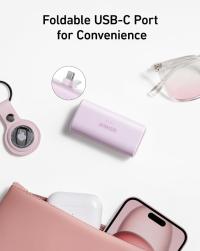 Power Bank Anker Nano 5000mah 22.5W avec connecteur USB-C pliable intégré Chargeur portable thumbnail 2
