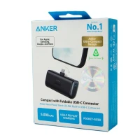 Power Bank Anker Nano 5000mah 22.5W avec connecteur USB-C pliable intégré Chargeur portable
