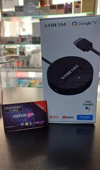 TV BOX stream Dongle Google TV G4K Rj45 2RAM/32G + IPTV 2 ANS