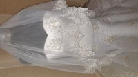 Robe blanche sirène 