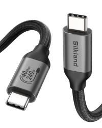 كابلات-ومحولات-silkland-cable-thunderbolt-4-15m-40gbps-8k-at-60hz-4k-144-hz-hdr-video-charge-rapide-240w-5a-pd31-بئر-خادم-الجزائر