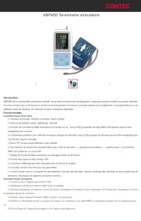 HOLTER MAPA 24H CONTEC Moniteur De Tension Artérielle Ambulatoire ABPM50