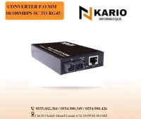 CONVERTER F.O MM  10/100MBPS SC TO RG45