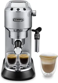 De'Longhi Dedica Style EC685.M, Machine à Expresso avec Buse à Mousse de Lait Réservoir de 1 L,