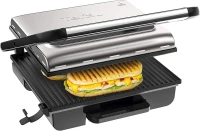 Tefal Grill viande électrique multifonction, 2000 W, Thermostat 3 niveaux, Plaques antiadhésives.