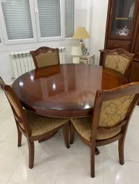 Table ronde 4 chaise pour salle à manger