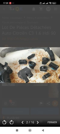 lot de pièces détachées auto Citroën C3 1.6 hdi 90
