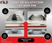 Joint de dilatation en aluminium pour sol non fini 