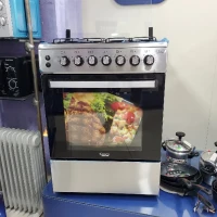 Cuisinière Contiglobal Vesta inox 60X60 VENTILÉE-Catalyseur -Briquet 