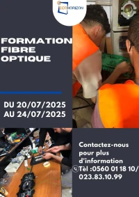 formation fibre optique et FTTH Jours de Semaine